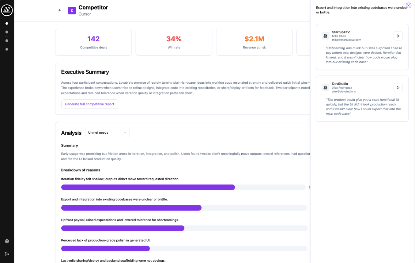 Screenshot - Competitive Deep Dive